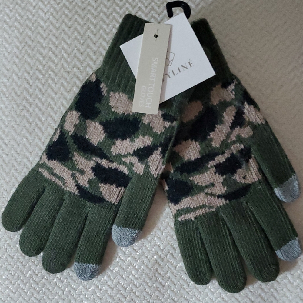 Styline Camo Knit Gloves Smart Touch